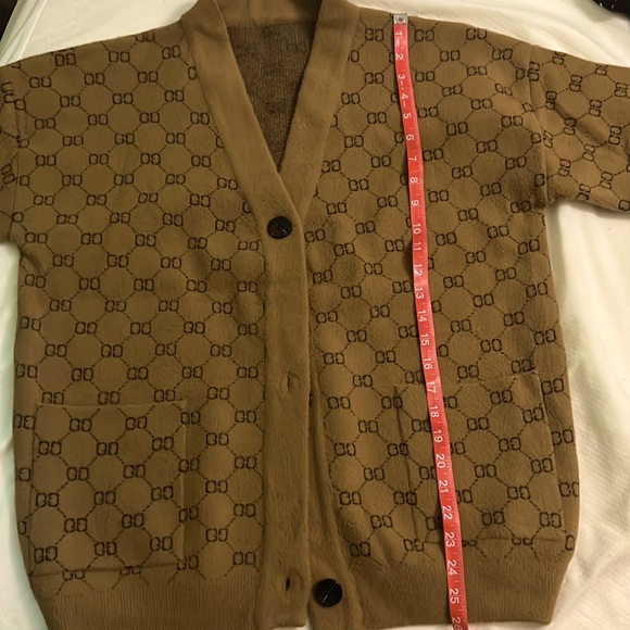 GG Inspired Thick Korean Warm Cardigan/Sweater - Picture 5 of 5